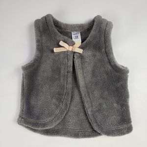 Carters plush gray vest